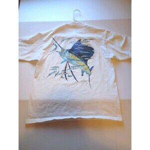 Guy Harvey Vintage Marlin 3 Button Shirt Large Fishing